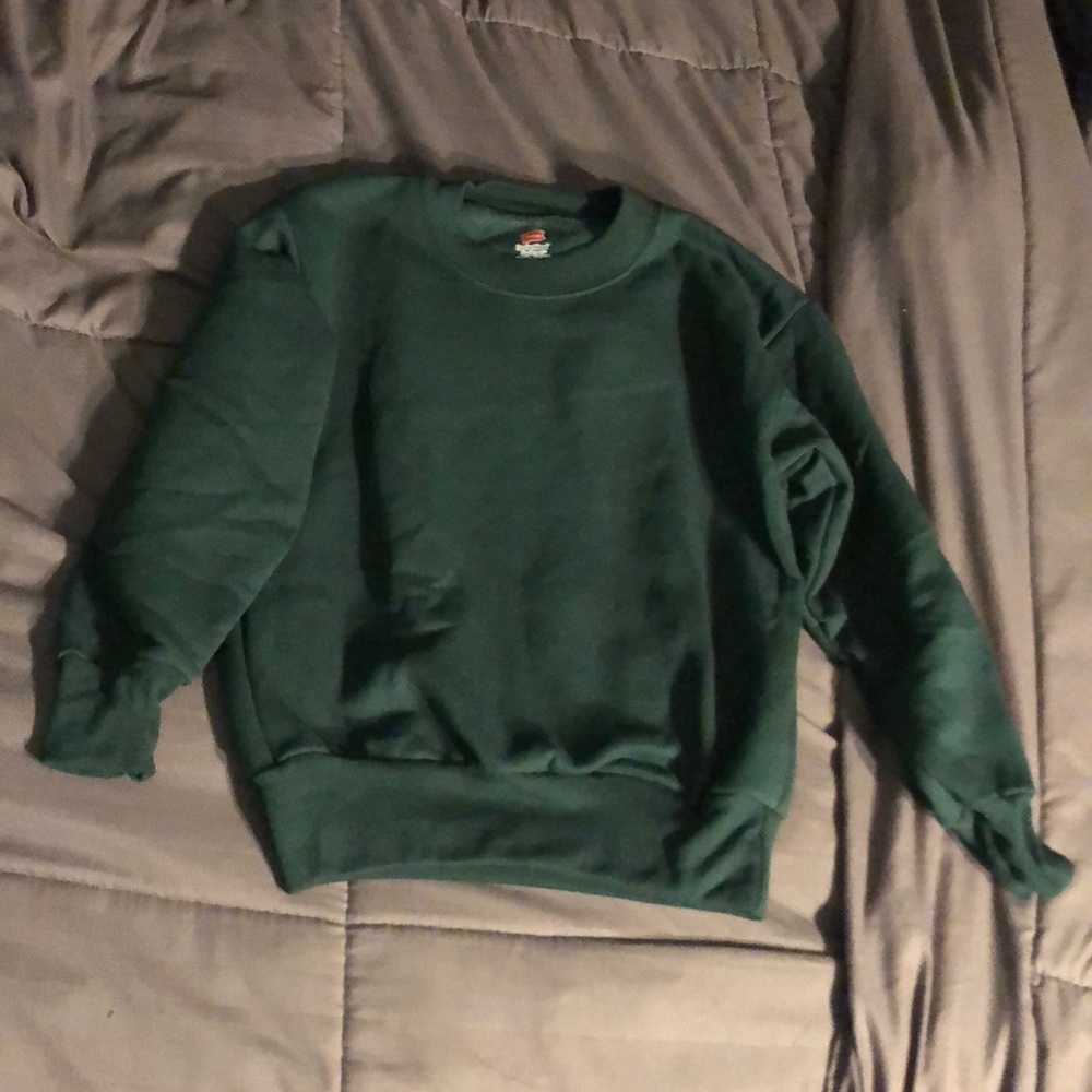 Green Hanes Pull Over